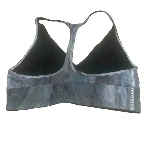 Lululemon Reversible Retreat Bra Mini Hazy Horizon Storm Mauve Bark Size 2 - Picture 5 of 6